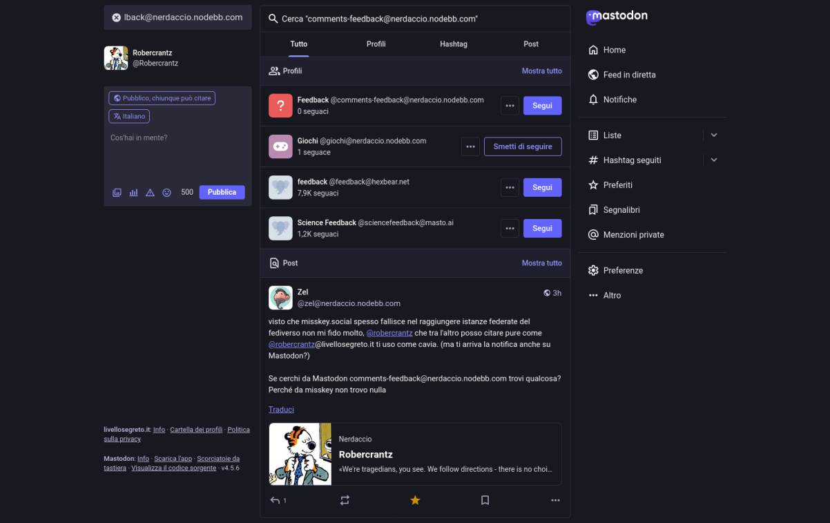 Screenshot 2026-02-06 at 13-23-02 Cerca comments-feedback@nerdaccio.nodebb.com - Livello Segreto.png